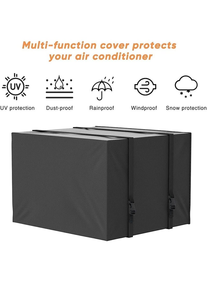 غطاء مكيف هواء مقاوم للماء والغبار، لحماية وحدة التكييف الخارجية بقدرة 1.5 حصان، تصميم عملي شديد التحمل يناسب جميع الأحجام - Image 5